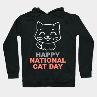 Happy National Cat Day Hoodie